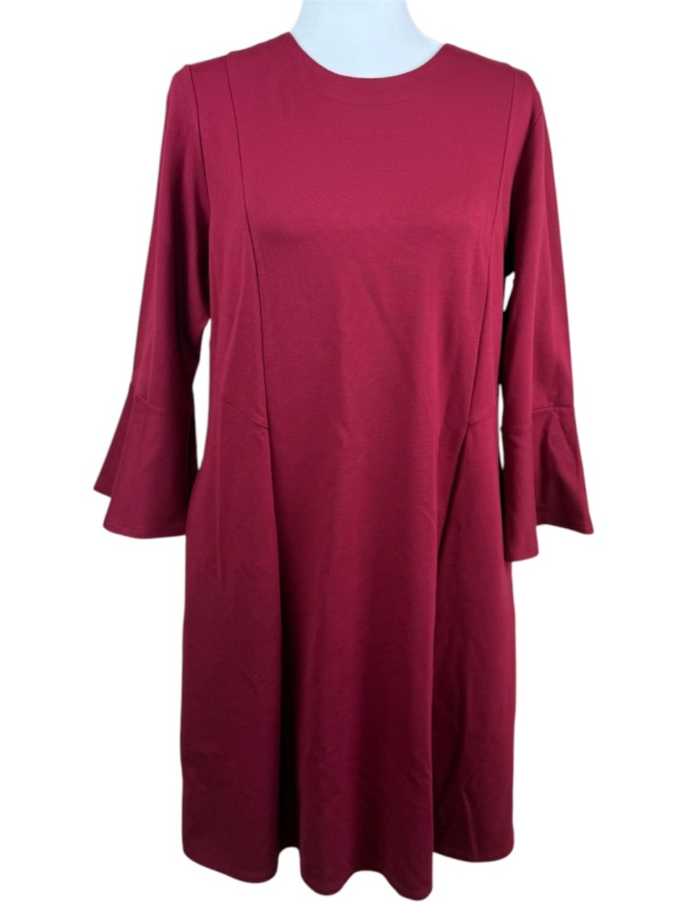 J Jill Ponte Shift Dress Red Medium NWT